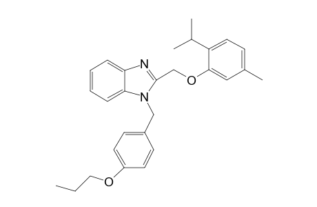 2-[(2-isopropyl-5-methyl-phenoxy)methyl]-1-(4-propoxybenzyl)benzimidazole