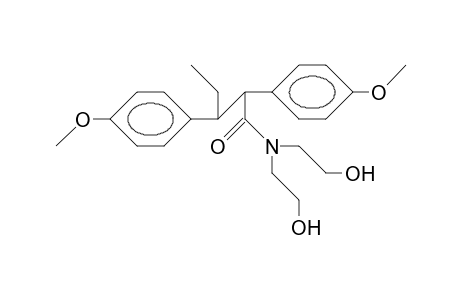 N,N-Bis(2-hydroxy-ethyl)-2,3-bis(4-methoxy-phenyl)-valeramide