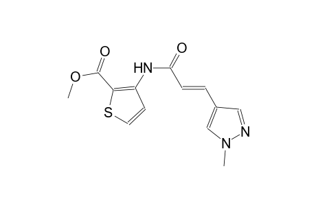 methyl 3-{[(2E)-3-(1-methyl-1H-pyrazol-4-yl)-2-propenoyl]amino}-2-thiophenecarboxylate