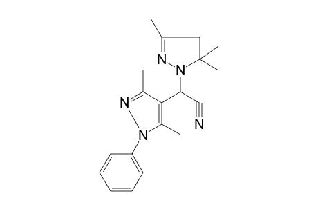 1H-Pyrazole-1-acetonitrile, .alpha.-(3,5-dimethyl-1-phenyl-1H-pyrazol-4-yl)-4,5-dihydro-3,5,5-trimethyl-