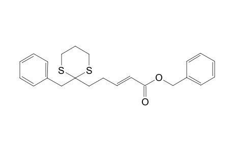 Benzyl (E)-5-(2-benzyl-1,3-dithian-2-yl)-pent-2-enoate