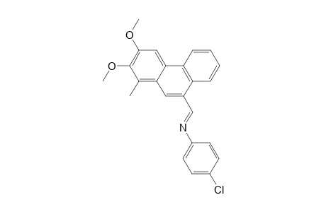 (E)-N-(4-Chlorophenyl)-2,3-dimethoxy-1-methylphenanthren-9-imine