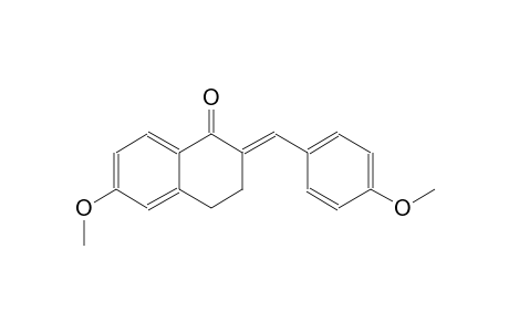 1(2H)-naphthalenone, 3,4-dihydro-6-methoxy-2-[(4-methoxyphenyl)methylene]-, (2E)-