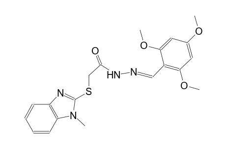 acetic acid, [(1-methyl-1H-benzimidazol-2-yl)thio]-, 2-[(E)-(2,4,6-trimethoxyphenyl)methylidene]hydrazide