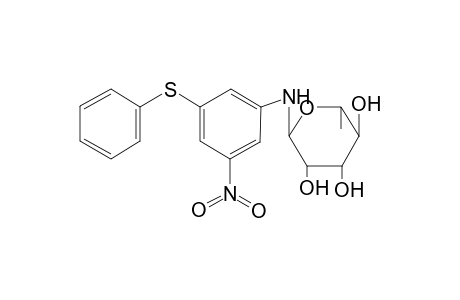 2-Methyl-6-(3-nitro-5-phenylsulfanyl-anilino)tetrahydropyran-3,4,5-triol