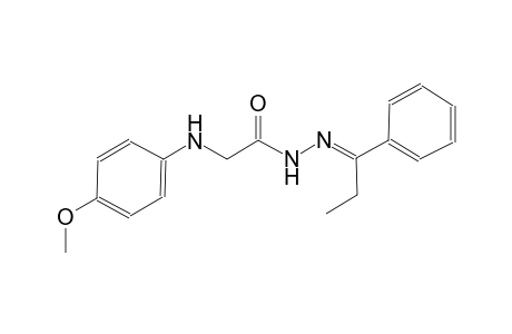 acetic acid, [(4-methoxyphenyl)amino]-, 2-[(E)-1-phenylpropylidene]hydrazide