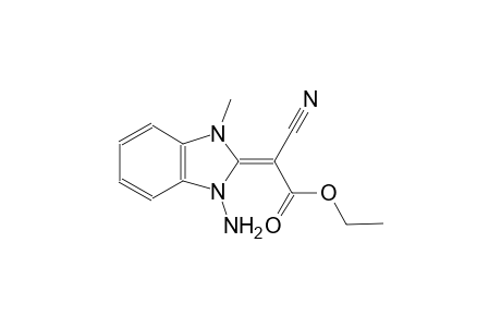 ethanoic acid, (1-amino-1,3-dihydro-3-methyl-2H-benzimidazol-2-ylidene)cyano-, ethyl ester, (2Z)-