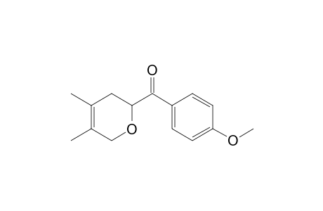 (4,5-dimethyl-3,6-dihydro-2H-pyran-2-yl)-(4-methoxyphenyl)methanone