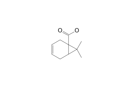 7,7-DIMETHYL-BICYCLO-[4.1.0]-HEPT-3-ENE-1-CARBOXYLIC-ACID