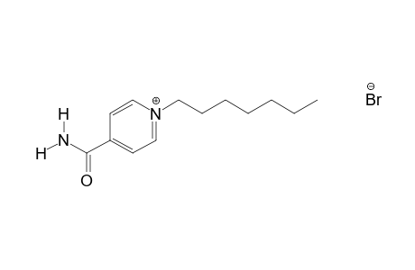 4-carbamoyl-1-heptylpyridinium bromide
