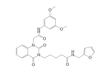 5-(1-[2-(3,5-dimethoxyanilino)-2-oxoethyl]-2,4-dioxo-1,4-dihydro-3(2H)-quinazolinyl)-N-(2-furylmethyl)pentanamide