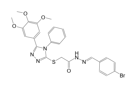N'-[(E)-(4-bromophenyl)methylidene]-2-{[4-phenyl-5-(3,4,5-trimethoxyphenyl)-4H-1,2,4-triazol-3-yl]sulfanyl}acetohydrazide