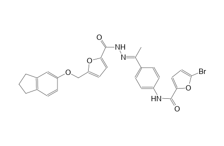 5-bromo-N-[4-((1E)-N-{5-[(2,3-dihydro-1H-inden-5-yloxy)methyl]-2-furoyl}ethanehydrazonoyl)phenyl]-2-furamide