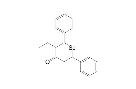 R-2,cis-6-Diphenyl-trans-3-ethyl-selenan-4-on