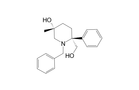 (3R,6S)-1-benzyl-3-methyl-6-methylol-6-phenyl-piperidin-3-ol