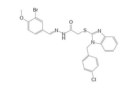 acetic acid, [[1-[(4-chlorophenyl)methyl]-1H-benzimidazol-2-yl]thio]-, 2-[(E)-(3-bromo-4-methoxyphenyl)methylidene]hydrazide