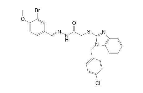 acetic acid, [[1-[(4-chlorophenyl)methyl]-1H-benzimidazol-2-yl]thio]-, 2-[(E)-(3-bromo-4-methoxyphenyl)methylidene]hydrazide