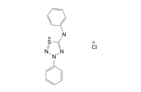 3-PHENYL-1,2,3,4-THIATRIAZOLIUM-5-ANILINO-CHLORIDE