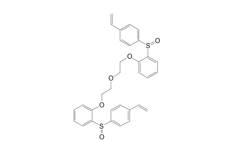 Benzene, 1,1'-[oxybis(2,1-ethanediyloxy)]bis[2-[(4-ethenylphenyl)sulfinyl]-, [S-(R*,R*)]-
