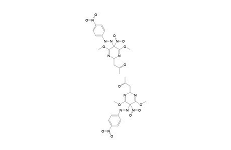 2-ACETONYL-5-NITRO-5-(4-NITROPHENYLAZO)-4,6-2,5-DIHYDROPYRIMIDINE