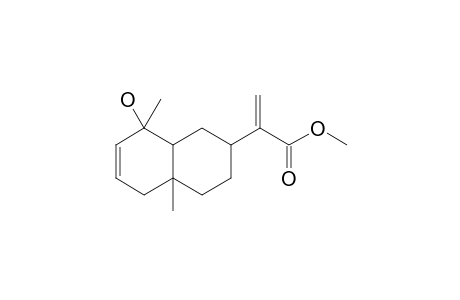 4,10-DIMETHYL-4-HYDROXY-7-(1'-METHOXYCARBONYLVINYL)-BICYCLO-[4.4.0]-DEC-2-ENE