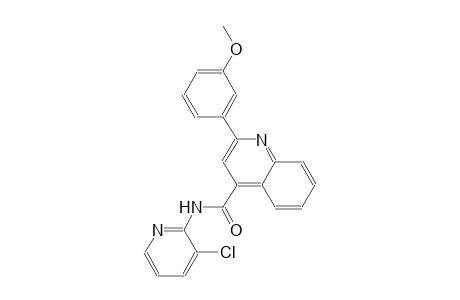 N-(3-chloro-2-pyridinyl)-2-(3-methoxyphenyl)-4-quinolinecarboxamide