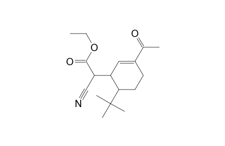2-Cyclohexene-1-acetic acid, 3-acetyl-.alpha.-cyano-6-(1,1-dimethylethyl)-, ethyl ester