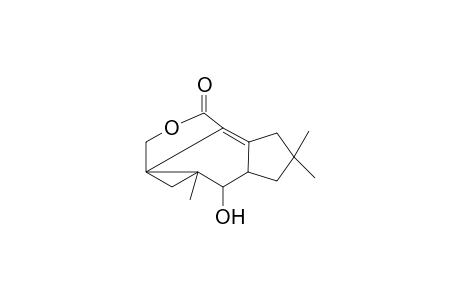 3,12,12-trimethyl-8-oxo-2-hydroxy-7-oxa-tetracyclo[8.3.0(3,5).0(5,9)]trideca-9-ene