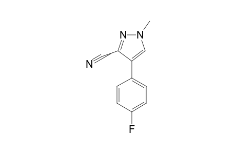 4-(4-FLUOROPHENYL)-1-METHYL-1H-PYRAZOLE-3-CARBONITRILE