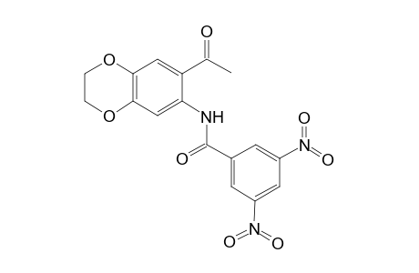 N-(7-acetyl-2,3-dihydro-1,4-benzodioxin-6-yl)-3,5-dinitrobenzamide