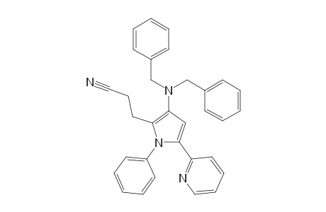 3-[3-(Dibenzylamino)-1-phenyl-5-(pyridin-2-yl)-1H-pyrrol-2-yl]propanenitrile