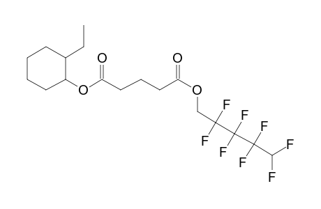 Glutaric acid, 2,2,3,3,4,4,5,5-octafluoropentyl 2-ethylcyclohexyl ester