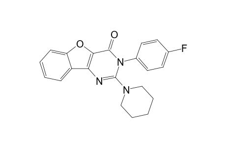 2-(1-Piperidinyl)-3-(4-fluoro-phenyl)-benzofuro[3,2-d]pyrimidin-4(3H)-one