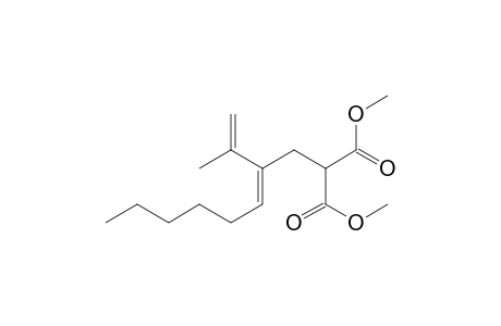 2-[(Z)-2-(1-methylethenyl)oct-2-enyl]propanedioic acid dimethyl ester