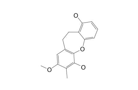 BAUHINOXEPIN_C;5,6-DIHYDRO-1,7-DIHYDROXY-3-METHOXY-2-METHYLDIBENZ-[B.F]-OXEPIN