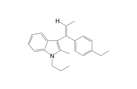 3-(1-(4-Ethylphenyl)-1-propen-1-yl)-2-methyl-1-propyl-1H-indole