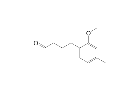 4-(2-Methoxy-4-methylphenyl)pentanal