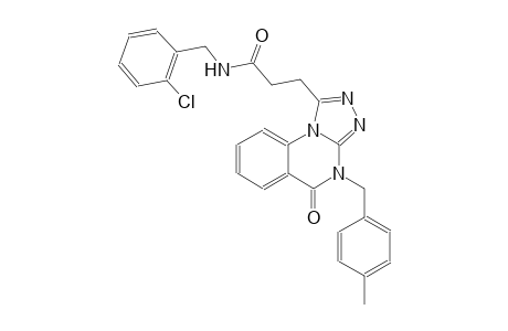 [1,2,4]triazolo[4,3-a]quinazoline-1-propanamide, N-[(2-chlorophenyl)methyl]-4,5-dihydro-4-[(4-methylphenyl)methyl]-5-oxo-
