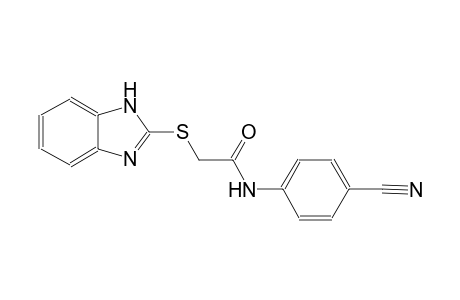 2-(1H-benzimidazol-2-ylsulfanyl)-N-(4-cyanophenyl)acetamide