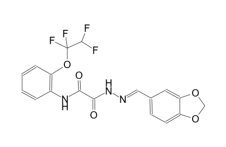 acetic acid, oxo[[2-(1,1,2,2-tetrafluoroethoxy)phenyl]amino]-, 2-[(E)-1,3-benzodioxol-5-ylmethylidene]hydrazide