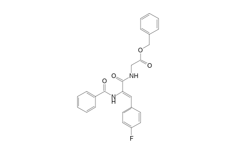 (phenylmethyl) 2-[[(Z)-2-benzamido-3-(4-fluorophenyl)prop-2-enoyl]amino]ethanoate