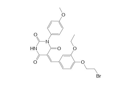 (5Z)-5-[4-(2-bromoethoxy)-3-ethoxy-benzylidene]-1-(4-methoxyphenyl)barbituric acid
