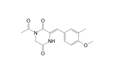 (3Z)-1-acetyl-3-(4-methoxy-3-methyl-benzylidene)piperazine-2,5-quinone