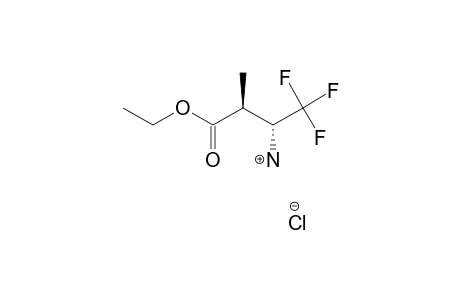 (2R*,3S*)-ETHYL-2-METHYL-3-AMINO-4,4,4-TRIFLUOROBUTYRATE-HYDROCHLORIDE