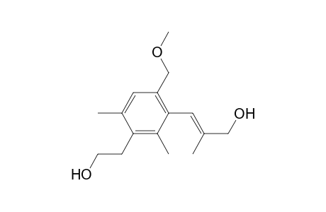 Benzeneethanol, 3-(3-hydroxy-2-methyl-1-propenyl)-4-(methoxymethyl)-2,6-dimethyl-, (E)-