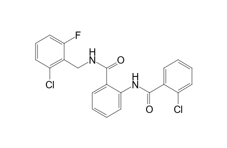 2-chloro-2'-[(2-chloro-6-fluorobenzyl)carbamoyl]benzanilide