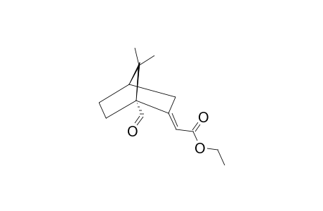 (-)-[1S,4R,2(2')E]-7,7-DIMETHYL-1-FORMYL-2-ETHOXYCARBONYLMETHYLENE-BICYCLO-[2.2.1]-HEPTANE