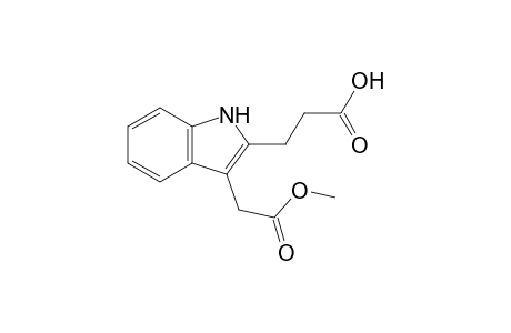 3-[3-(2-keto-2-methoxy-ethyl)-1H-indol-2-yl]propionic acid