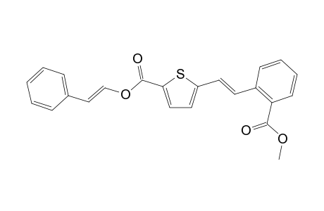 2-(E)-(2-carboxylate styryl)-5-(E)-(2-carbomethoxystyryl)thiophene