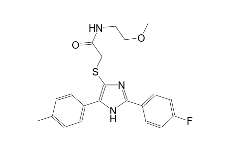 acetamide, 2-[[2-(4-fluorophenyl)-5-(4-methylphenyl)-1H-imidazol-4-yl]thio]-N-(2-methoxyethyl)-